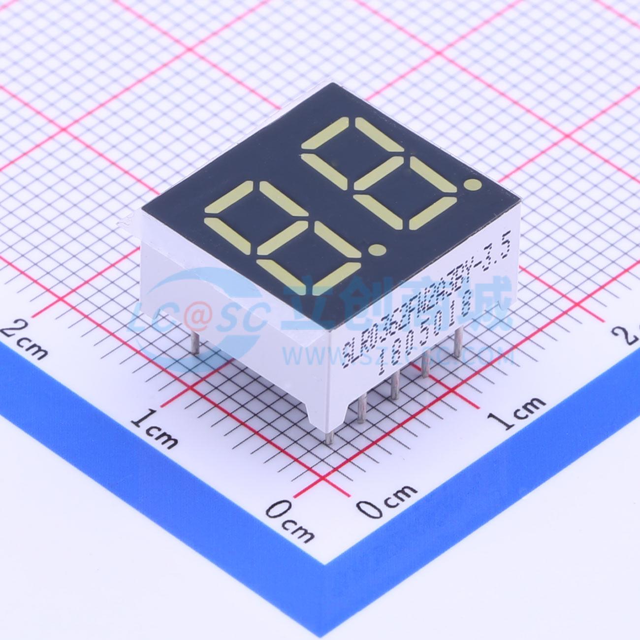 LED 7 đoạn SLR0362FW2A3BY-3.5 SUNLIGHT Anode chung C225959 - Techcore Việt Nam