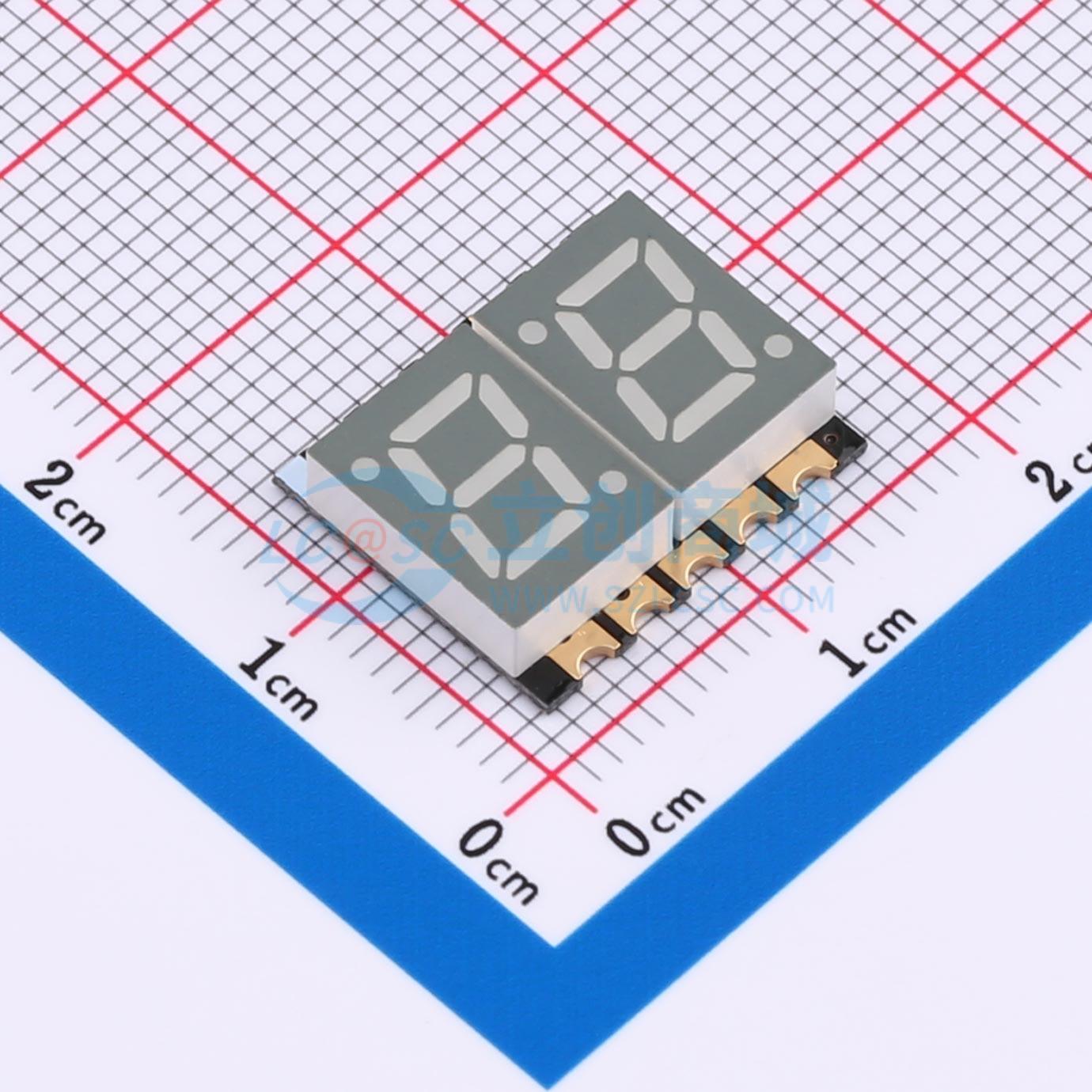 LED 7 đoạn GS2821CR-G Guangcai Display SMD,15.2x13mm Cathode chung - Techcore Việt Nam