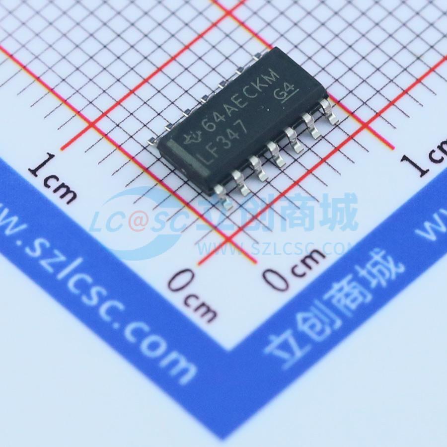 IC Khuếch Đại Thuật Toán Đầu Vào FET LF347DR Texas Instruments SOIC-14 4 kênh 36 V 3 MHz - Techcore Việt Nam