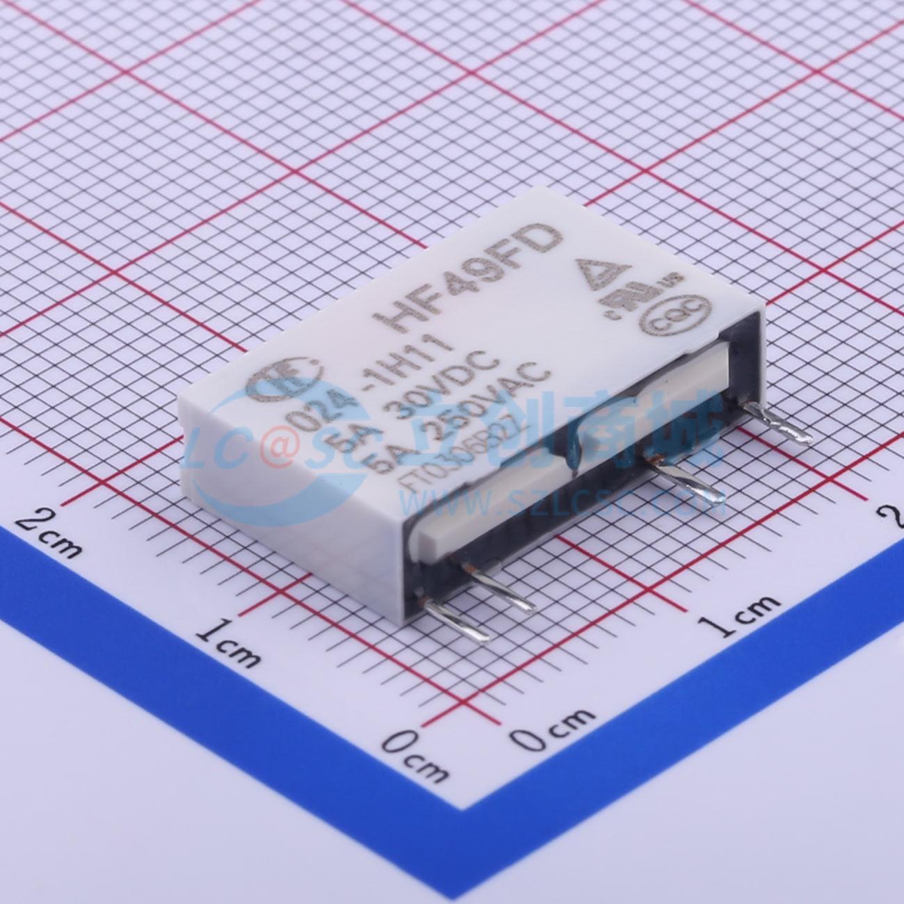 Rơ-le điện tử HF49FD/024-1H11 HF SIP,20x5mm - Techcore Việt Nam