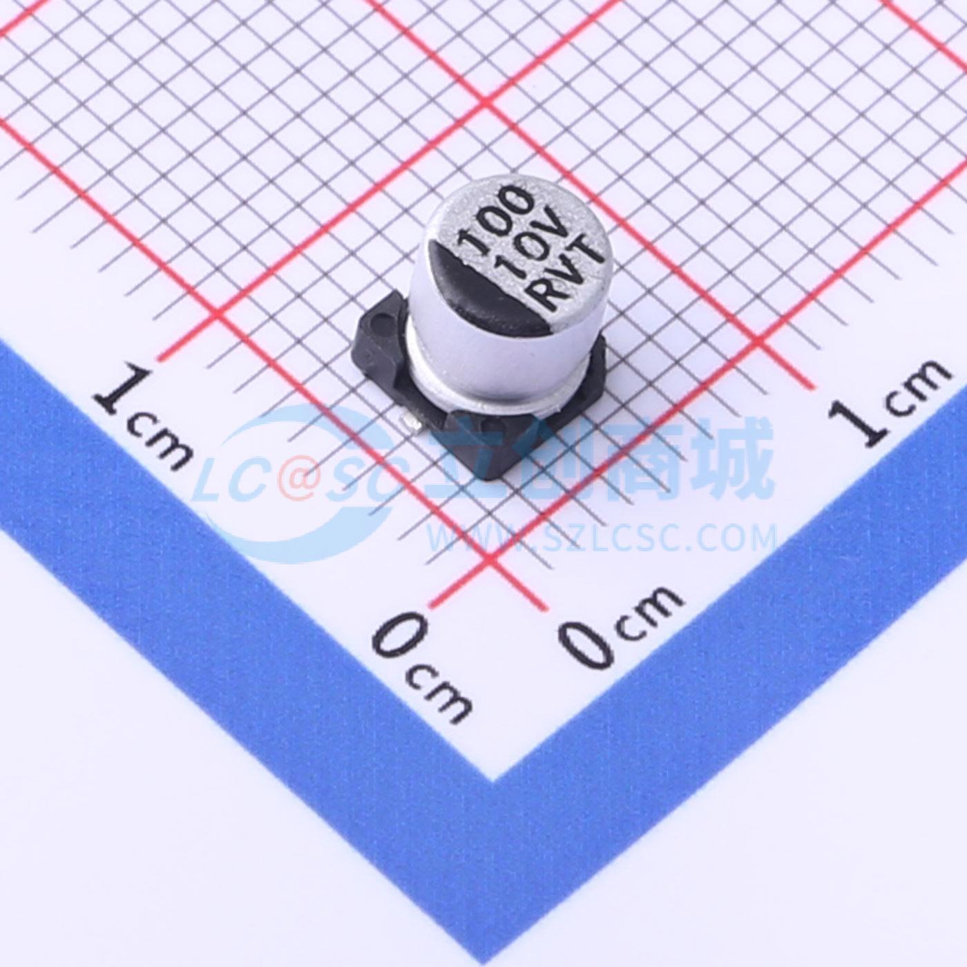 Linh kiện điện tử RVT100UF10V67RV0036 KNSCHA SMD,D5xL5.4mm - Techcore Việt Nam