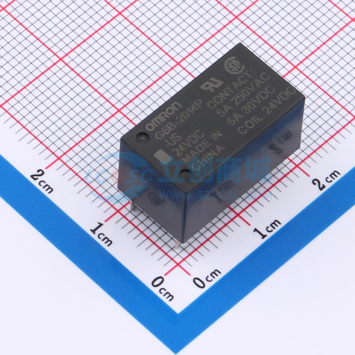Rơ-le công suất G6B-2014P-US DC24 OMRON 24V DIP-6P,20x11mm - Techcore Việt Nam