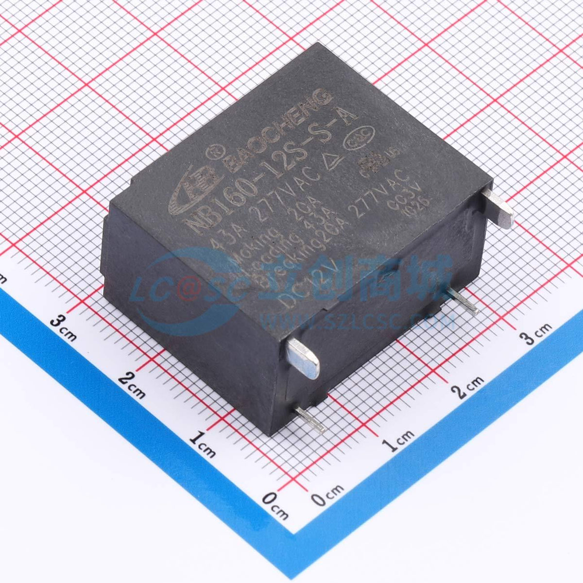 Rơ-le điện tử NB160-12S-S-A 43A 003V NBC 12V THT - Techcore Việt Nam