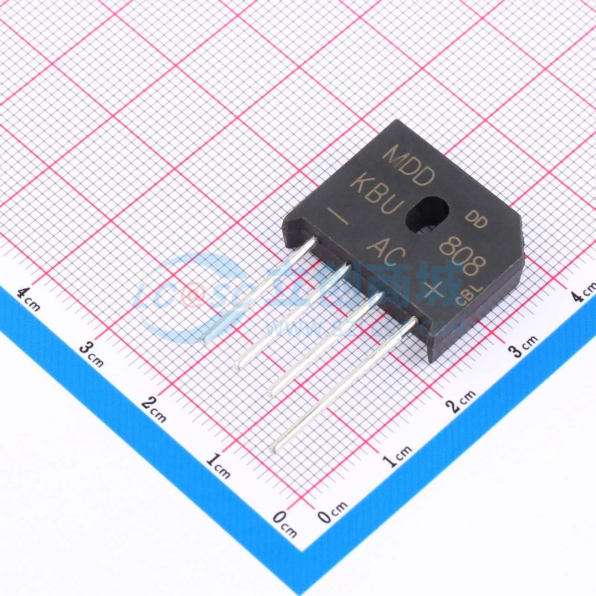 Cầu chỉnh lưu KBU808 MDD 1.1V@8A - Techcore Việt Nam