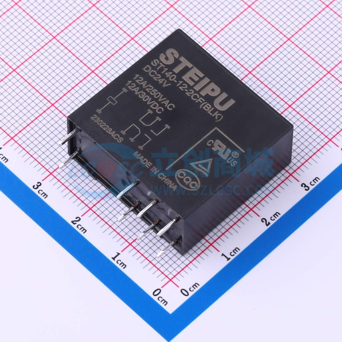 Rơ-le công suất ST140-12-2CF(BLK)/DC24V STEIPU 24V THT,29x12.7mm - Techcore Việt Nam