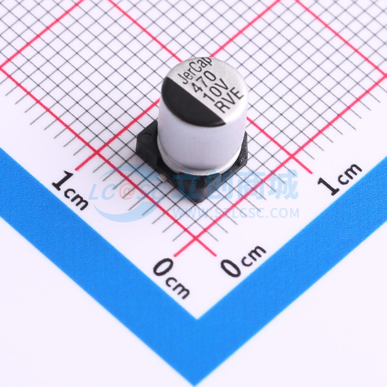 Linh kiện điện tử RVE10V470M6X8 JIERR SMD,D6.3xL7.7mm - Techcore Việt Nam