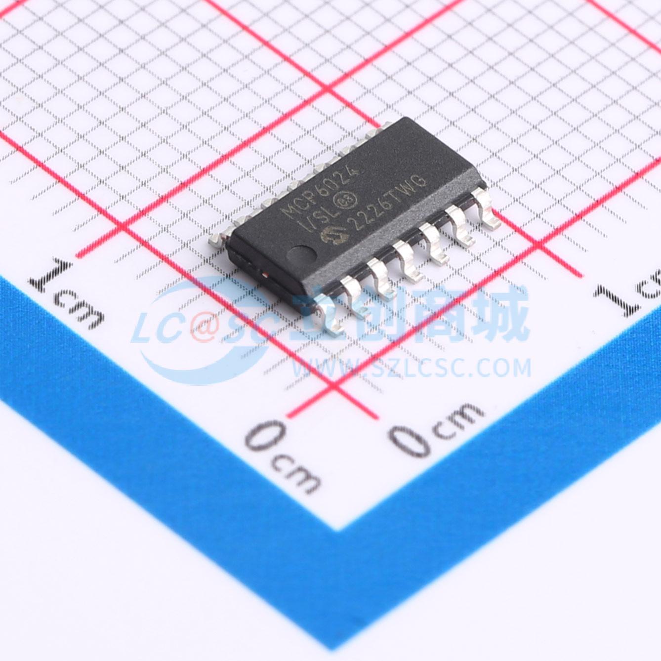 IC Khuếch Đại Thuật Toán MCP6024T-I/SL Microchip SOIC-14 4 kênh Rail-to-Rail 10 MHz - Techcore Việt Nam