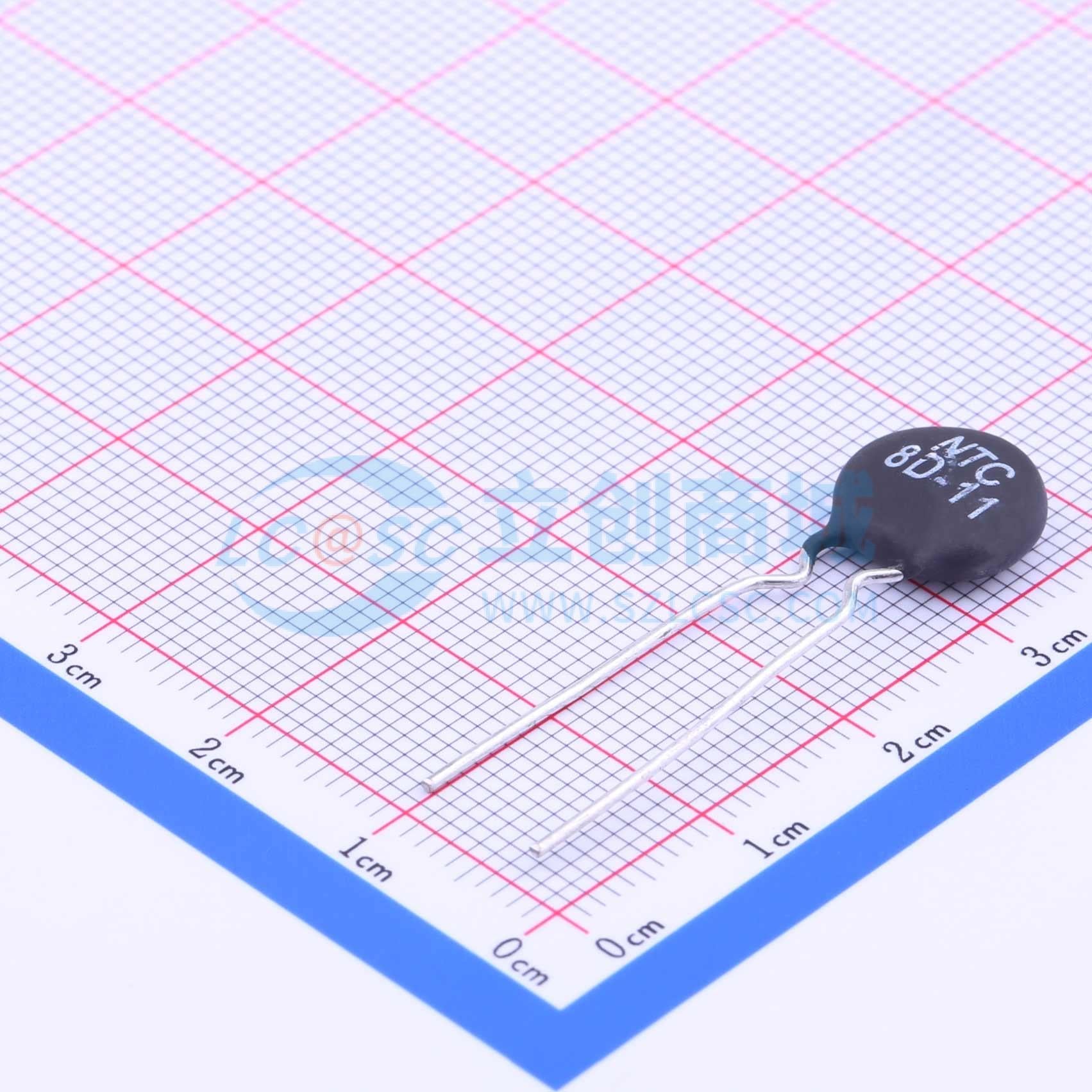 Điện trở nhiệt NTC NTC8D-11 RUILON Xuyên lỗ, P=7.5mm 8Ω - Techcore Việt Nam