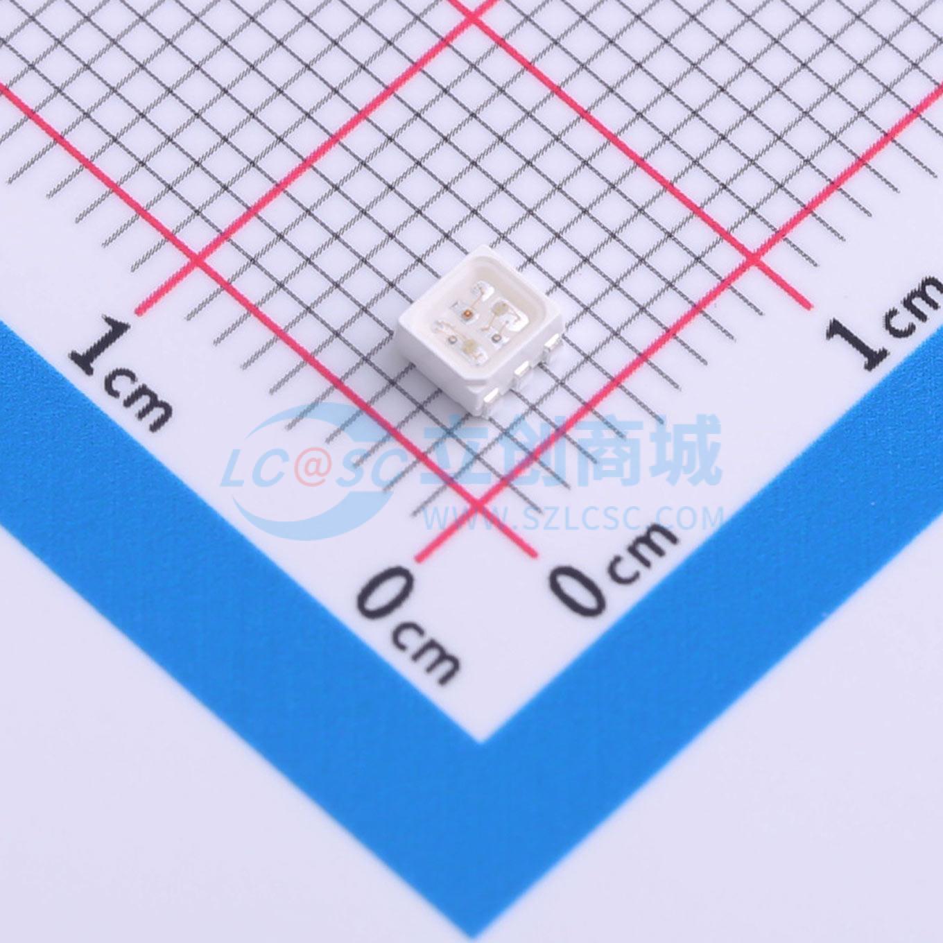 LED RGB HVRTB-3433EPX HONGLITRONIC SMD-6P,3.4x3.3mm 620nm~632nm - Techcore Việt Nam