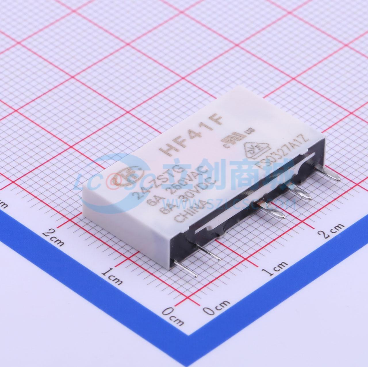 Rơ-le công suất HF41F/24-ZSTG HF 24V SIP,28x5mm - Techcore Việt Nam