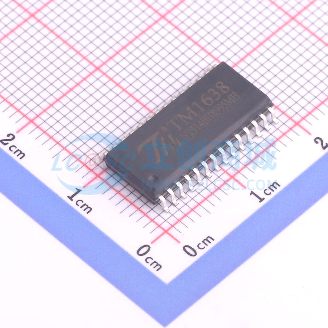 IC điều khiển LED 7 đoạn TM1638 TM SOP-28-300mil 1V - Techcore Việt Nam