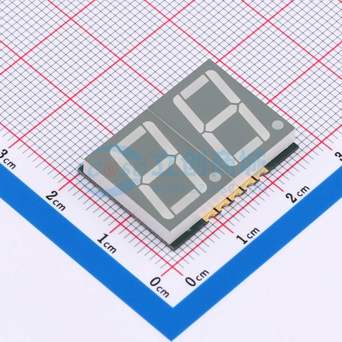 LED 7 đoạn GS5625CR-G Guangcai Display SMD,25x19mm - Techcore Việt Nam