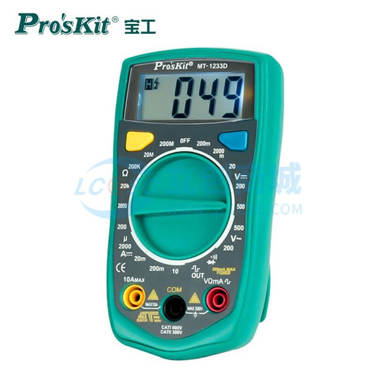 Đồng hồ vạn năng MT-1233D-C Pro'sKit Kiểm tra diode - Techcore Việt Nam