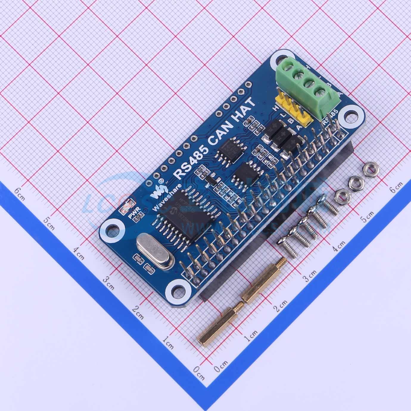 Module Giao Tiếp RS485 CAN HAT Waveshare UART, SPI, GPIO, RS485, CAN - Techcore Việt Nam
