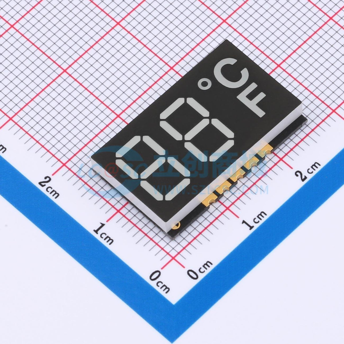 LED 7 đoạn GS4023CR-B Guangcai Display SMD,25x16mm Cathode chung - Techcore Việt Nam