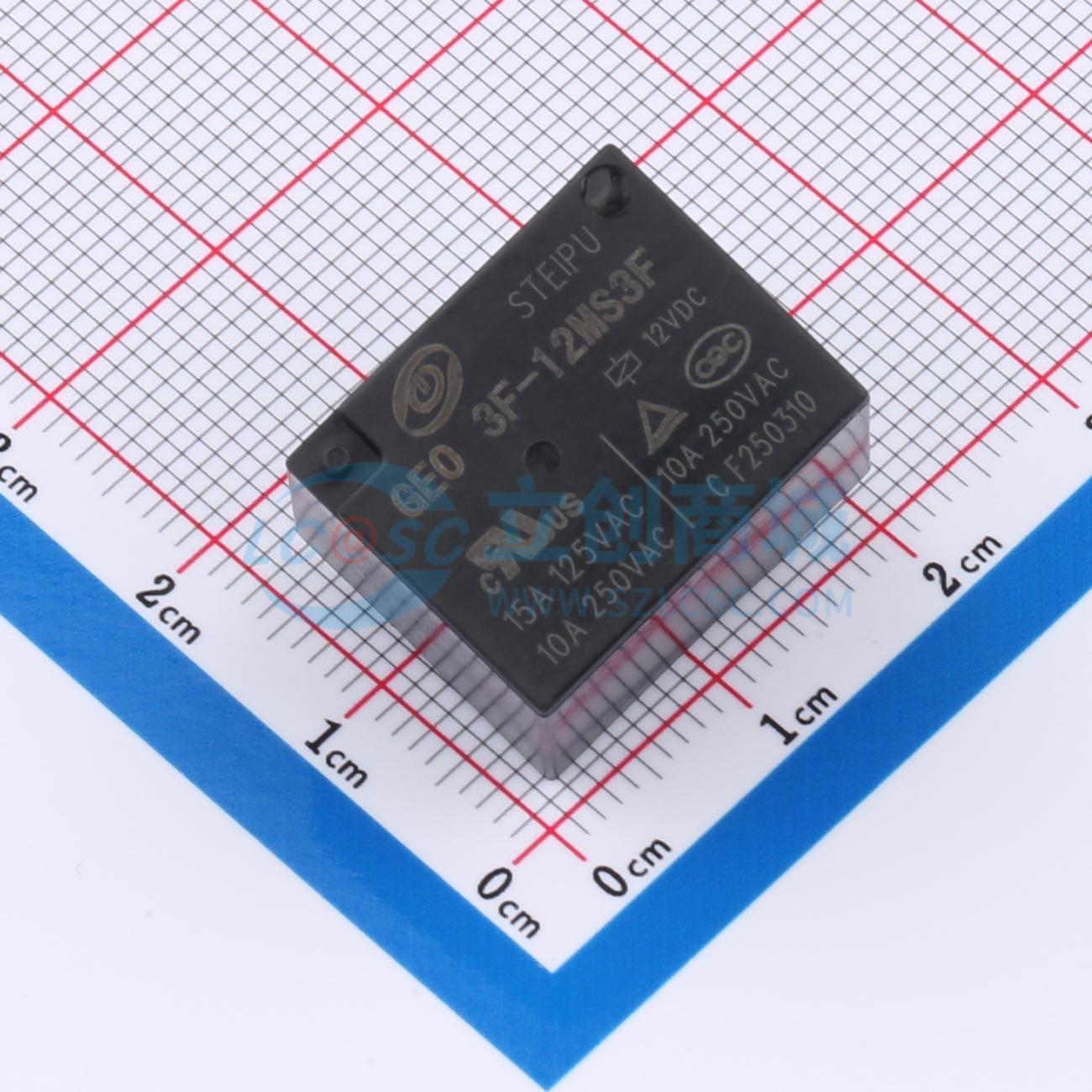 Rơ-le điện tử GEO 3F-12MS3F STEIPU 12V THT-4P,19.2x15.5mm - Techcore Việt Nam