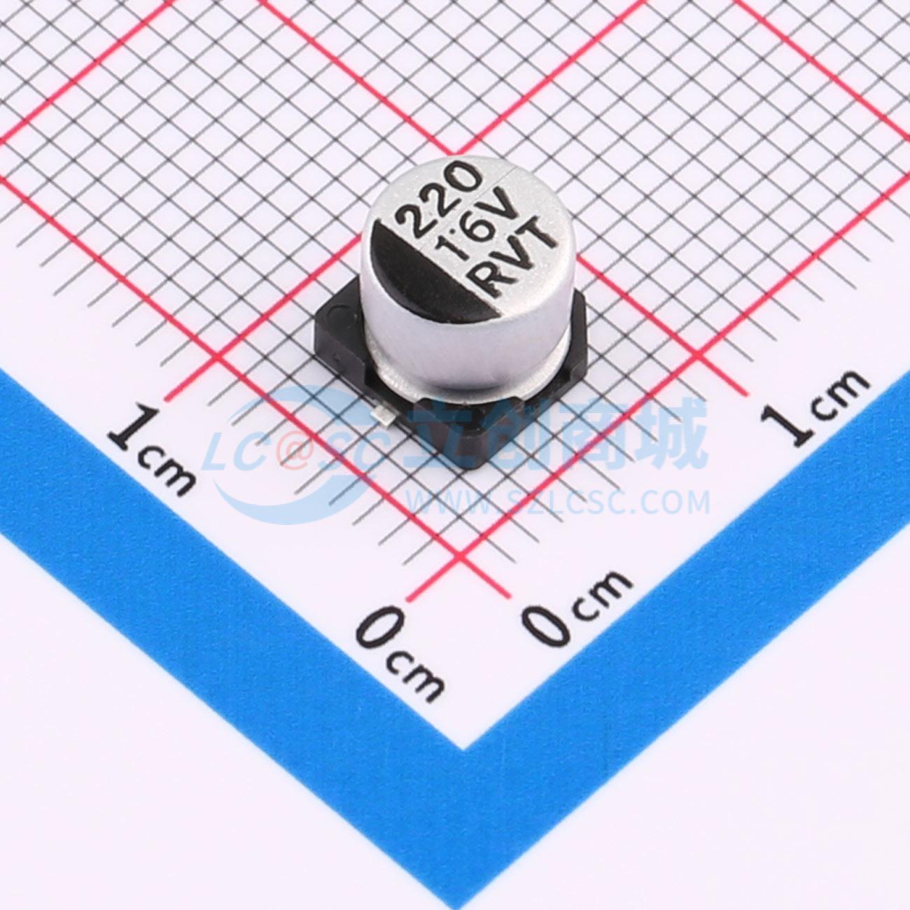 Linh kiện điện tử RVT1C221M0605 ROQANG SMD,D6.3xL5.4mm - Techcore Việt Nam