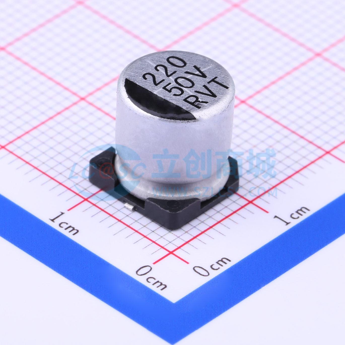 Linh kiện điện tử RVT1H221M1010 ROQANG SMD,D10xL10.2mm - Techcore Việt Nam