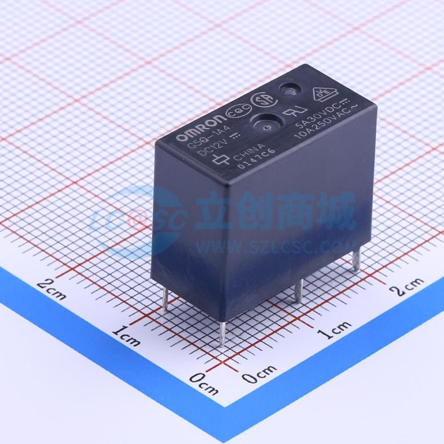 Rơ-le công suất G5Q-1A4 DC12 OMRON THT,20x10mm - Techcore Việt Nam