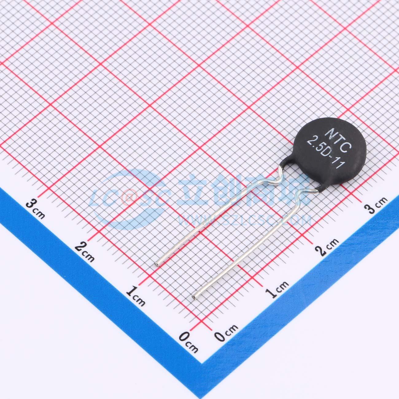 Điện trở nhiệt NTC NTC2.5D-11 RUILON Xuyên lỗ, P=7.5mm 2.5Ω 2.3W - Techcore Việt Nam