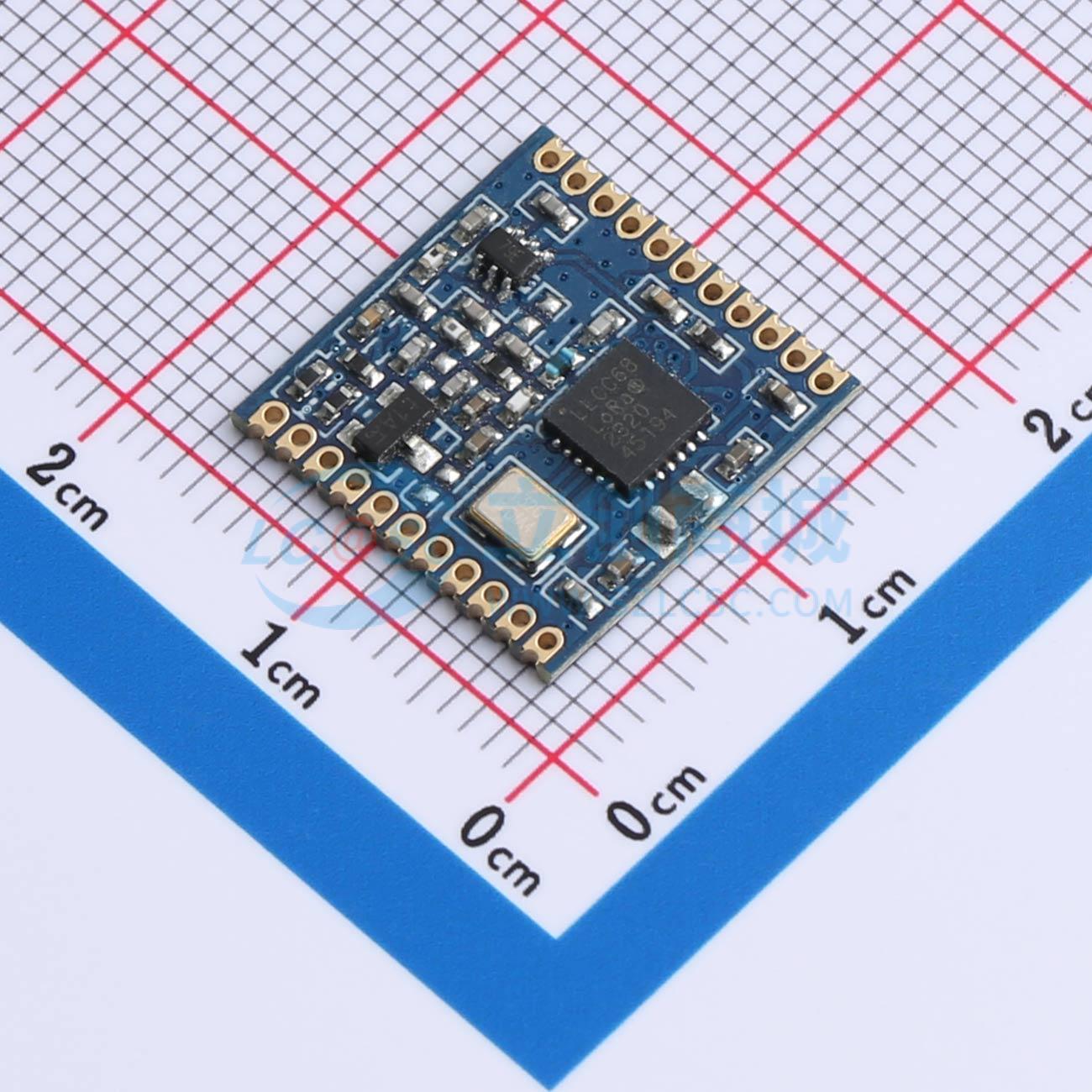 Module LoRa LLCC68ZTR8-GC Silicontra SMD 15x15mm 868MHz - Techcore Việt Nam