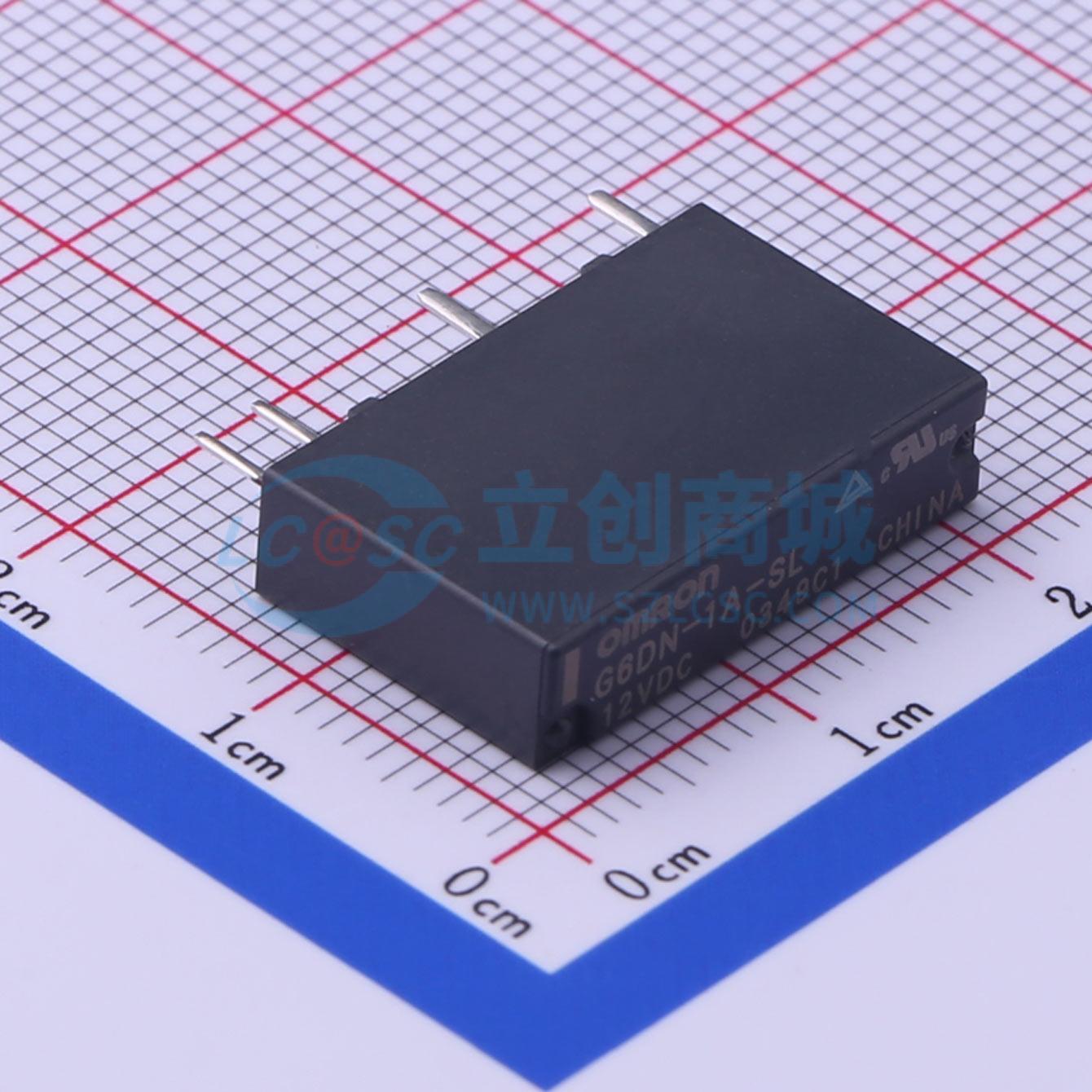 Rơ-le công suất G6DN-1A-SL DC12 OMRON 12V DIP,20x5.1mm - Techcore Việt Nam