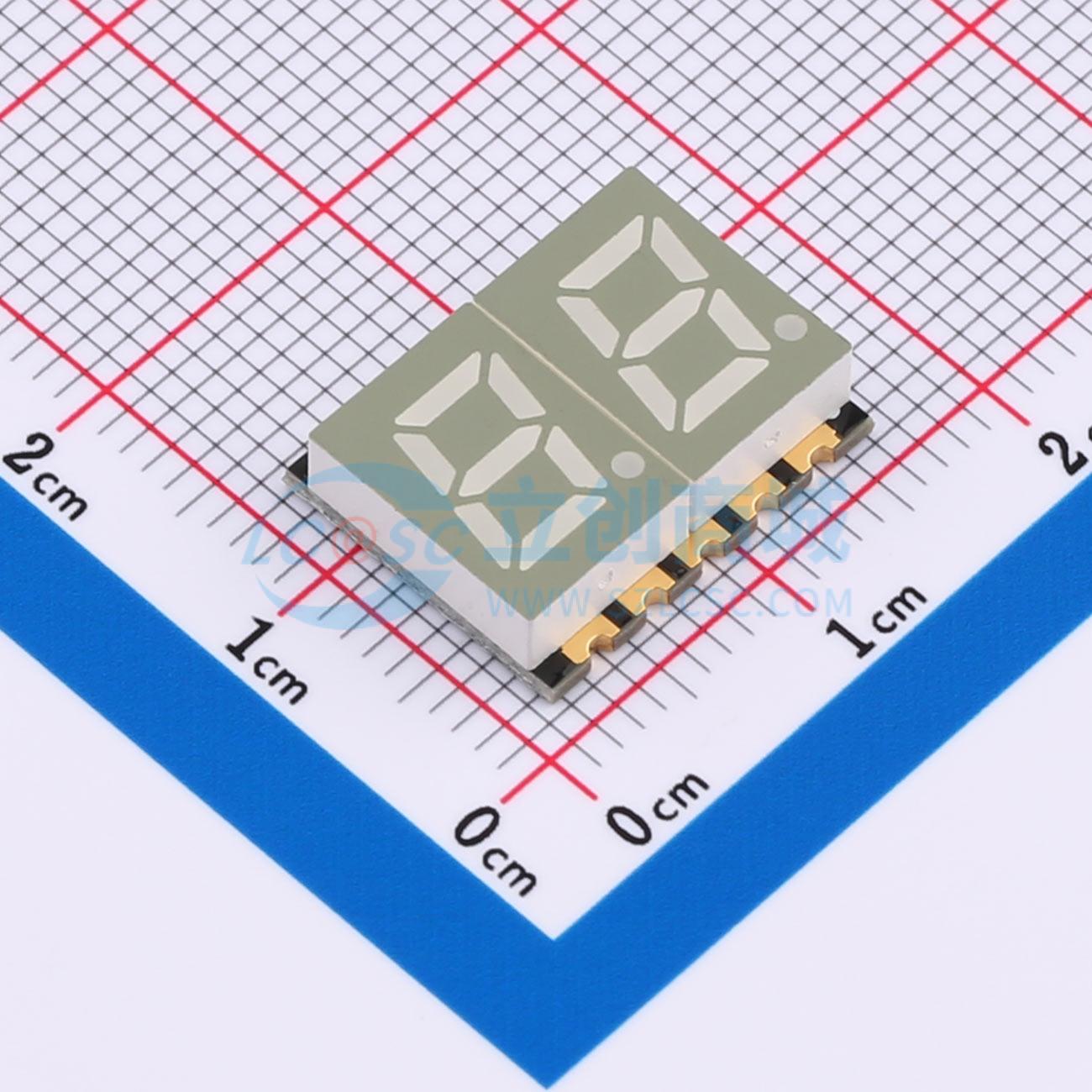 LED 7 đoạn GS2825AW-G Guangcai Display SMD,14.9x12mm - Techcore Việt Nam