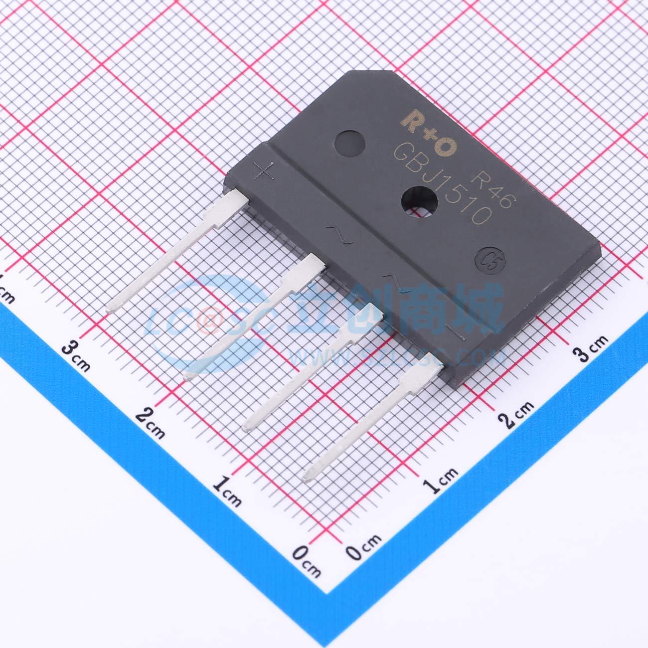Cầu chỉnh lưu GBJ1510 R+O 1.1V@7.5A - Techcore Việt Nam