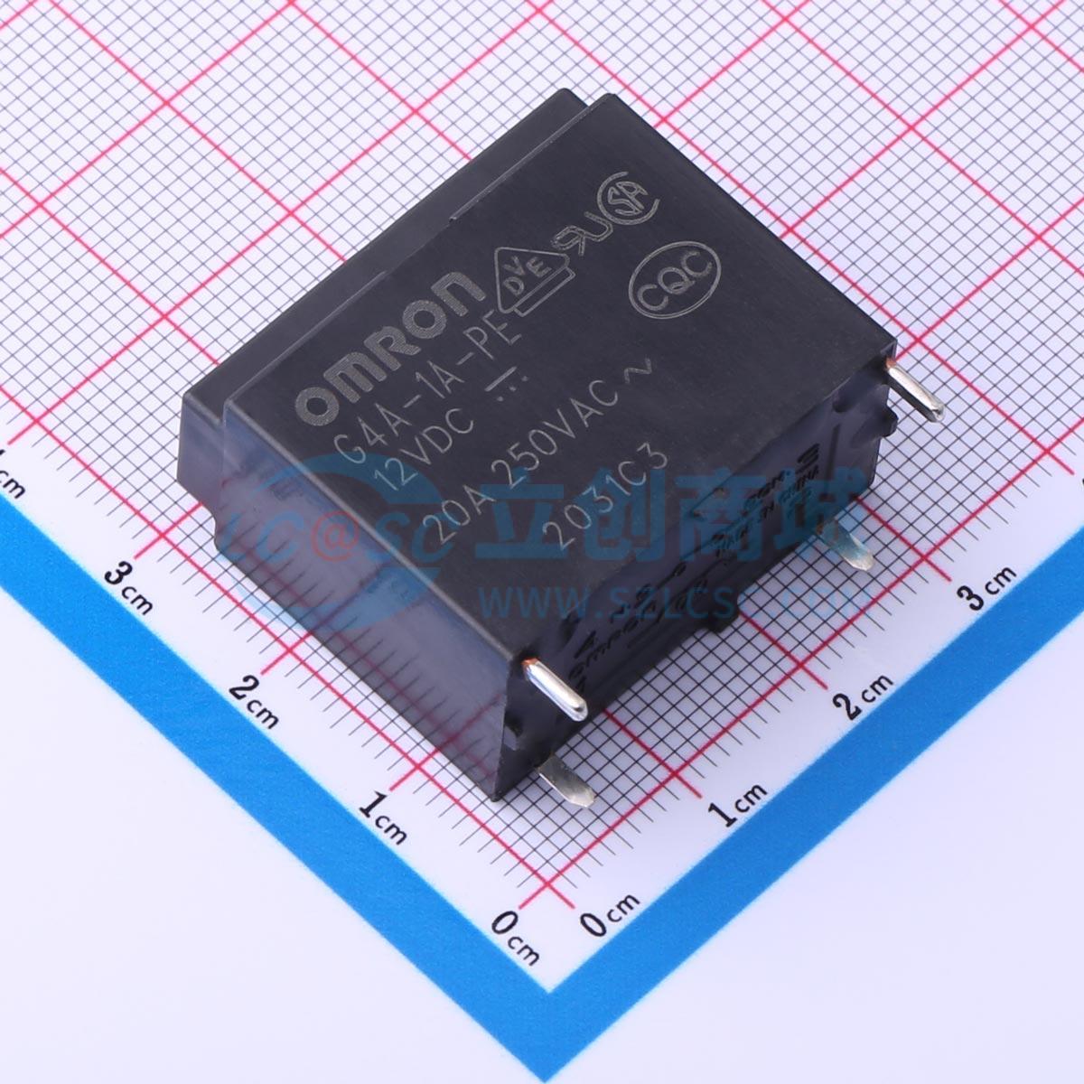 Rơ-le công suất G4A-1A-PE DC12 OMRON 12V THT,30.1x15.7mm - Techcore Việt Nam