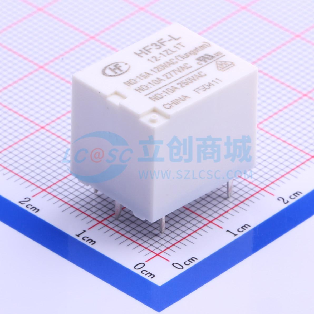 Rơ-le chốt từ HF3F-L/12-1ZL1T HF 12V THT,19x15.2mm - Techcore Việt Nam