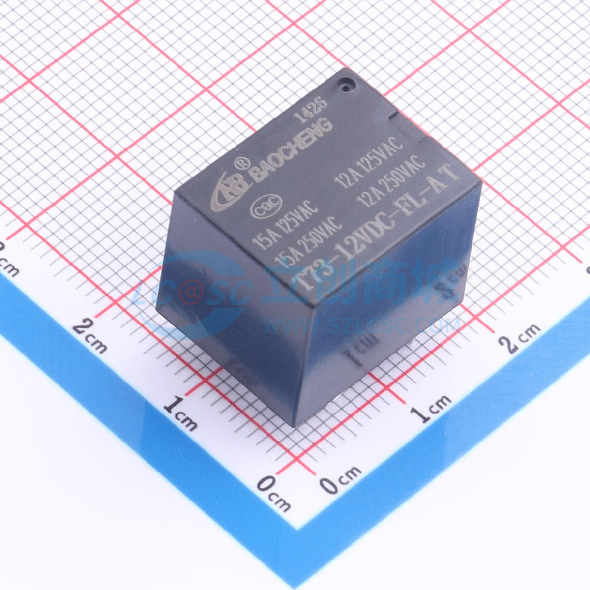 Rơ-le công suất T73-12VDC-FL-A T 0.36W 15A NBC 12V THT - Techcore Việt Nam