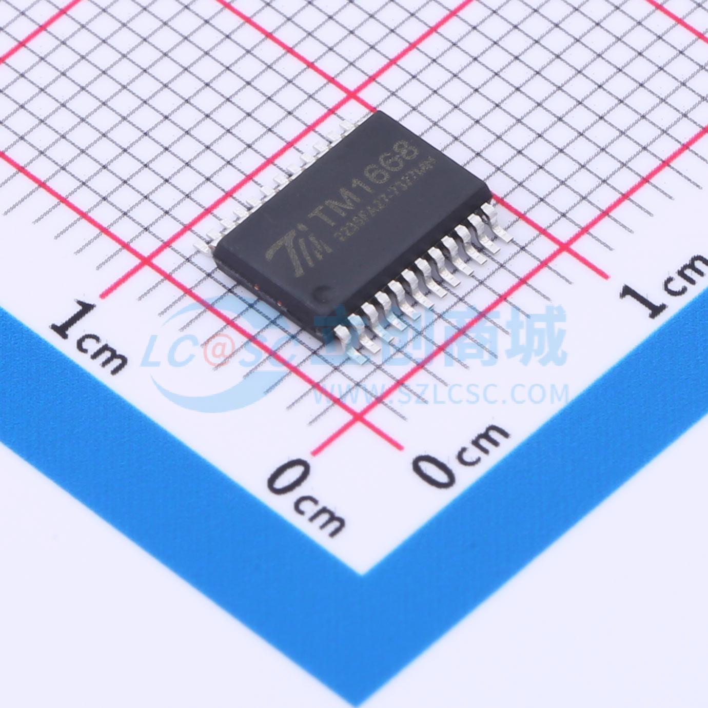 IC điều khiển LED 7 đoạn TM1668(TA1323C) TM SSOP-24 1V - Techcore Việt Nam