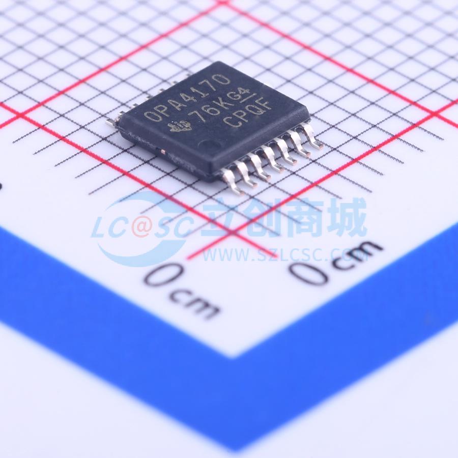 IC Khuếch Đại Thuật Toán OPA4170AIPWR Texas Instruments TSSOP-14 4 kênh Rail-to-Rail 36 V 1.2 MHz - Techcore Việt Nam