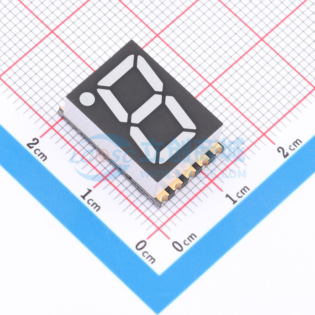 LED 7 đoạn GS5616APG-G Guangcai Display SMD,19x12.4mm - Techcore Việt Nam