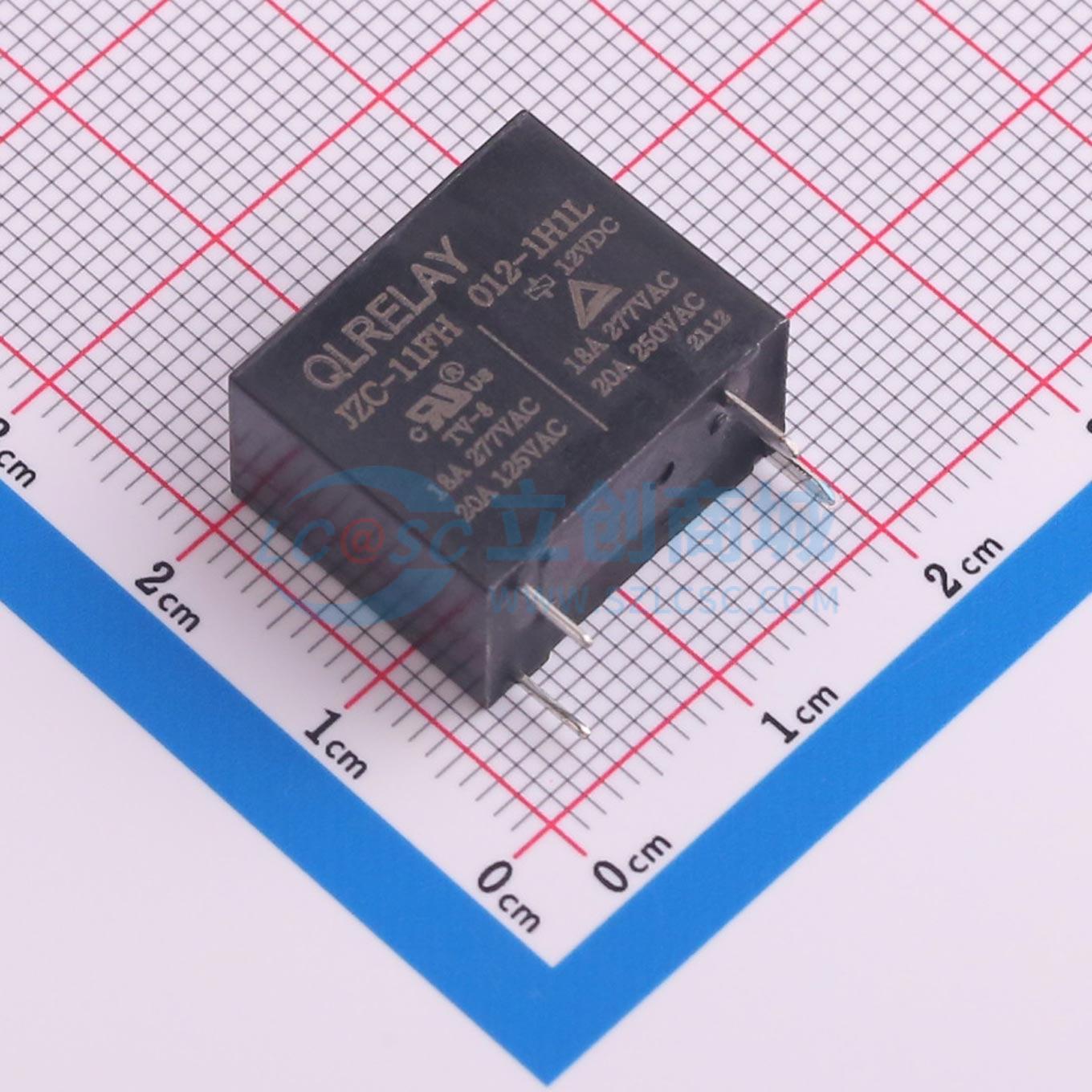 Rơ-le điện tử JZC-11FH 012-1H1L QLRELAY THT,18.4x10.2mm - Techcore Việt Nam