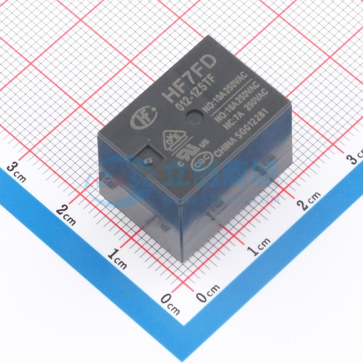 Rơ-le điện tử HF7FD/012-1ZSTF HF 12V THT,22x16mm - Techcore Việt Nam