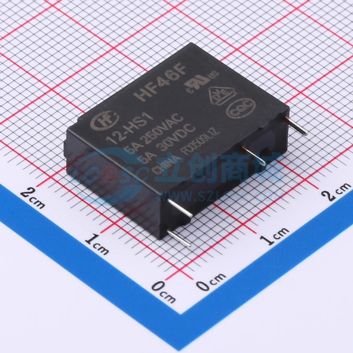Rơ-le công suất HF46F/012-HS1 HF THT,20.5x7mm - Techcore Việt Nam