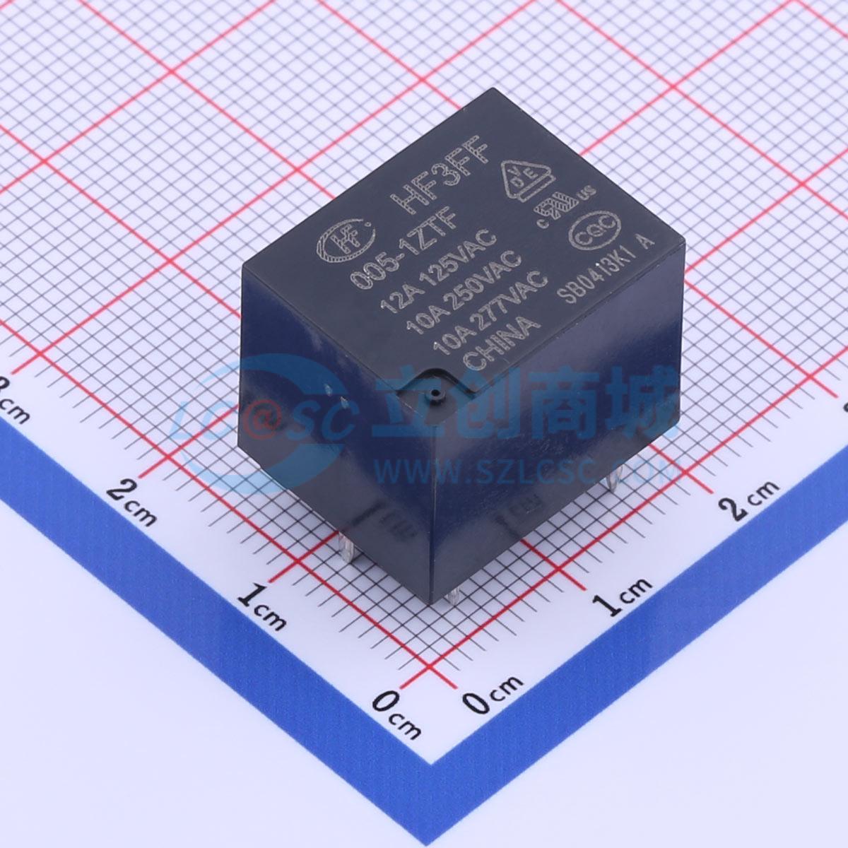 Rơ-le công suất HF3FF/005-1ZTF HF THT,19x15.2mm - Techcore Việt Nam