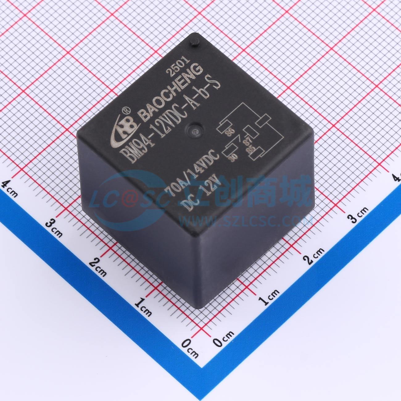 Rơ-le điện tử BM94-12VDC-A-b-S(PCB) 70A NBC 12V THT - Techcore Việt Nam