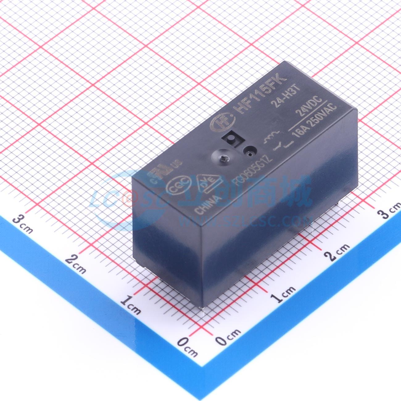 Rơ-le điện tử HF115FK/24-H3T HF 24V THT,12.7x29mm - Techcore Việt Nam