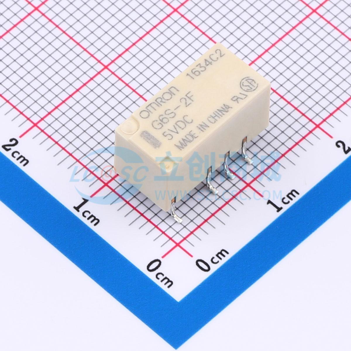Rơ-le điện tử G6S-2F-TR 5V DC OMRON 5V SMD,14.8x7.3mm - Techcore Việt Nam