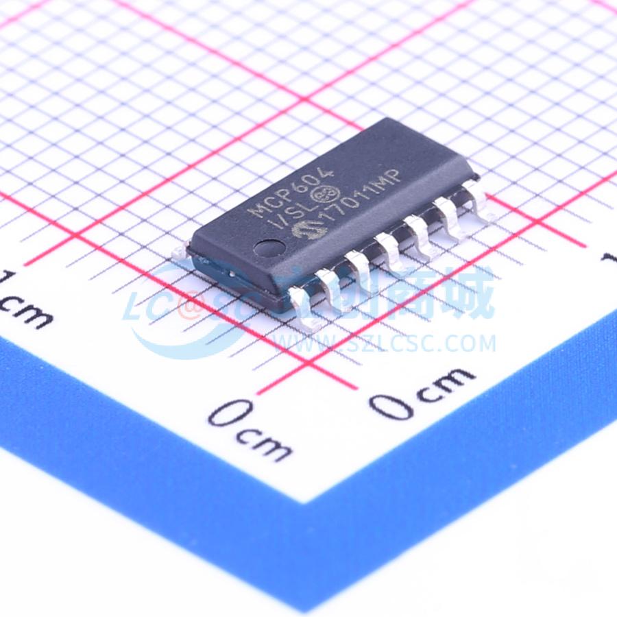 IC Khuếch Đại Thuật Toán MCP604T-I/SL Microchip SOIC-14 4 kênh Rail-to-Rail 2.8 MHz - Techcore Việt Nam