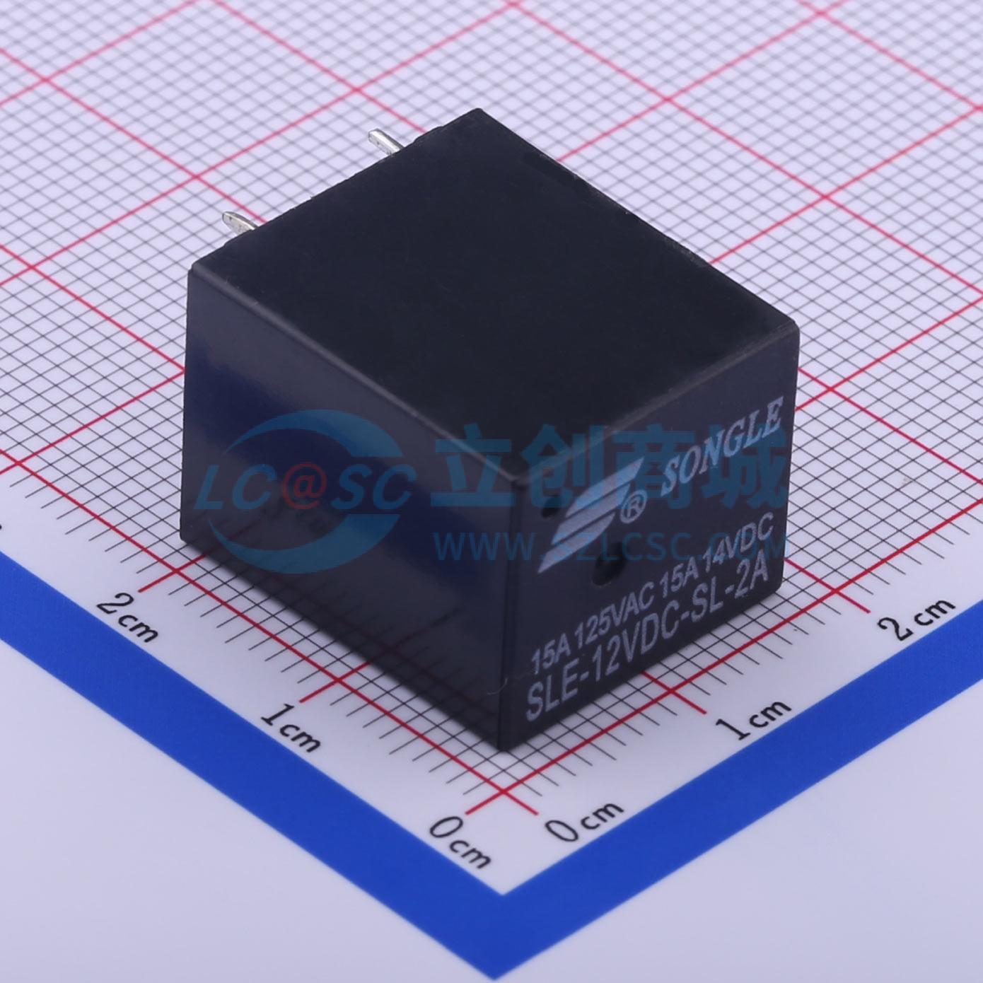 Rơ-le điện tử SLE-12VDC-SL-2A SONGLE 12V THT,17.5x15mm - Techcore Việt Nam