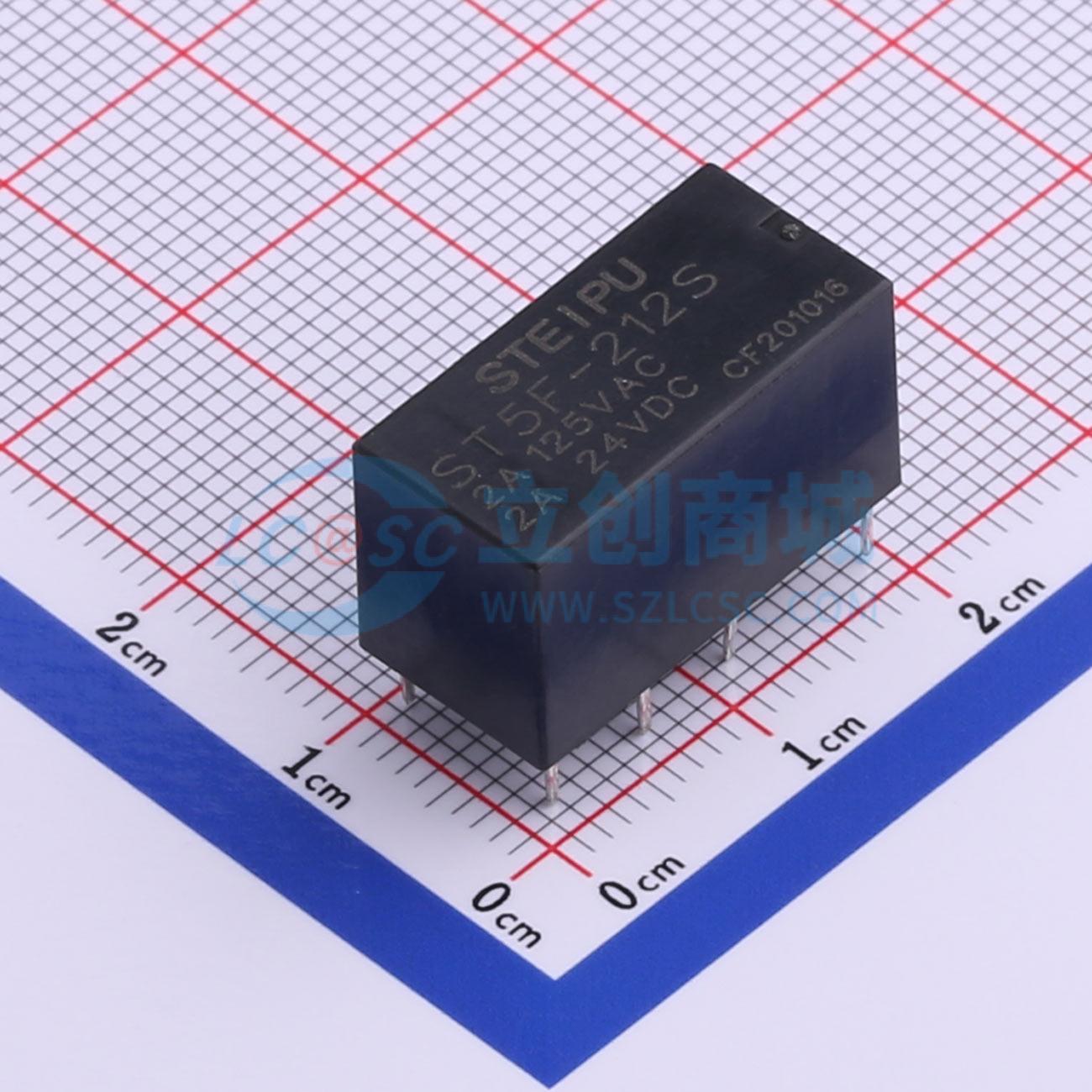 Rơ-le điện tử ST5F-212S STEIPU 12V DIP,20.3x9.9mm - Techcore Việt Nam