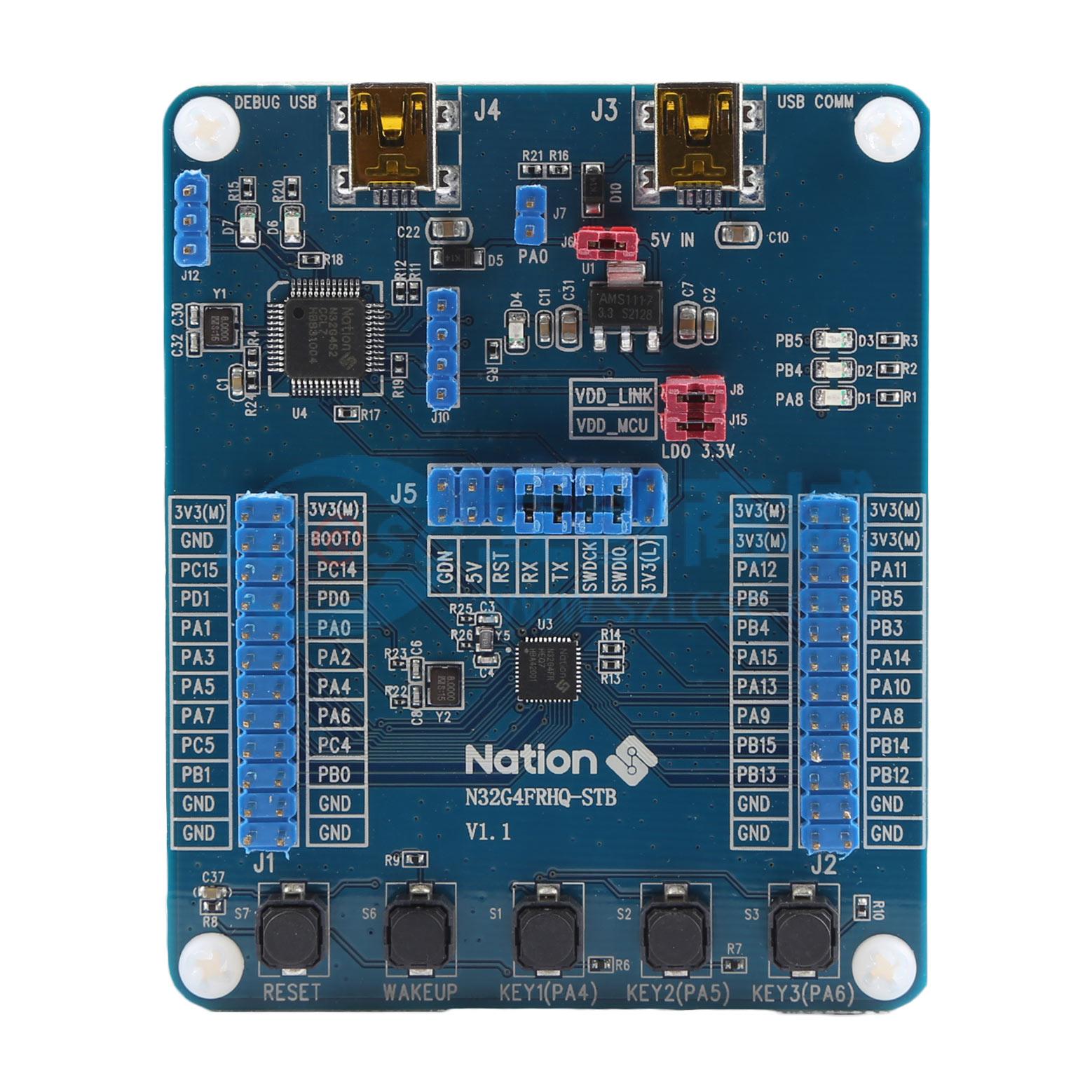 Bo mạch phát triển N32G4FRHQ-STB Nations - Techcore Việt Nam