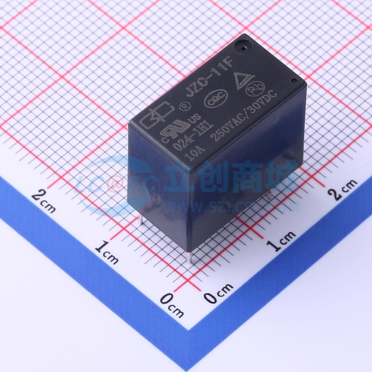 Rơ-le điện tử JZC-11F/024-1H1(10A) BC 24V THT,18.2x10mm - Techcore Việt Nam