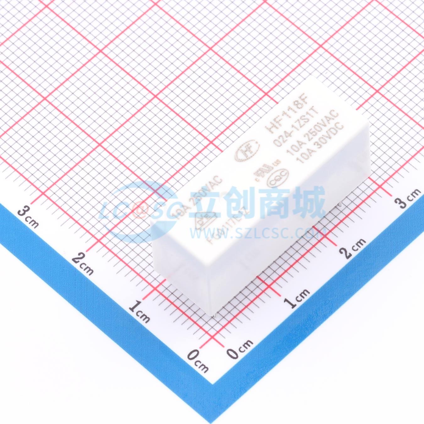 Rơ-le công suất HF118F/024-1ZS1T HF 24V THT,28.5x10.1mm - Techcore Việt Nam