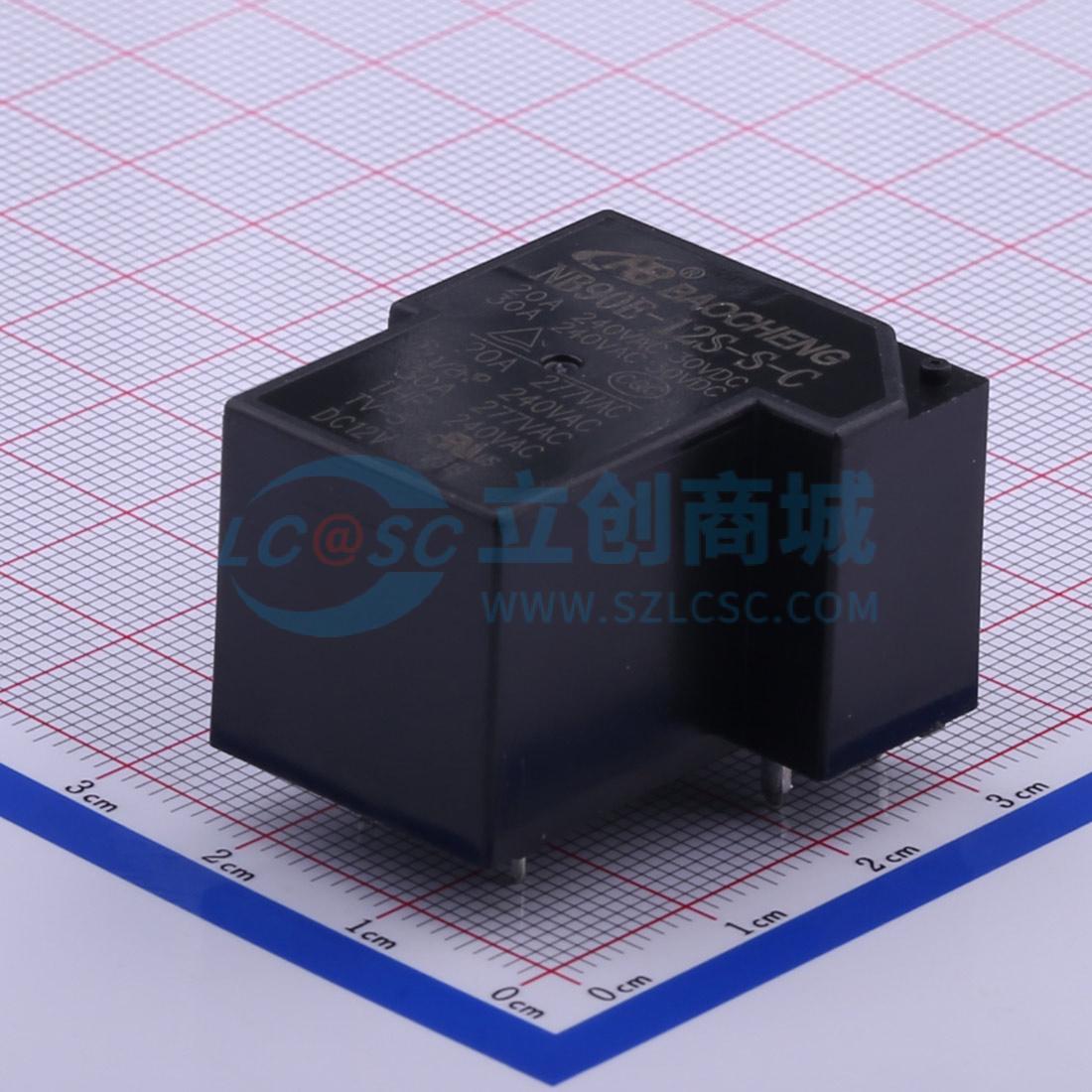 Rơ-le NB90E-12S-S-C 30A NBC 12V THT,27.2x32mm - Techcore Việt Nam