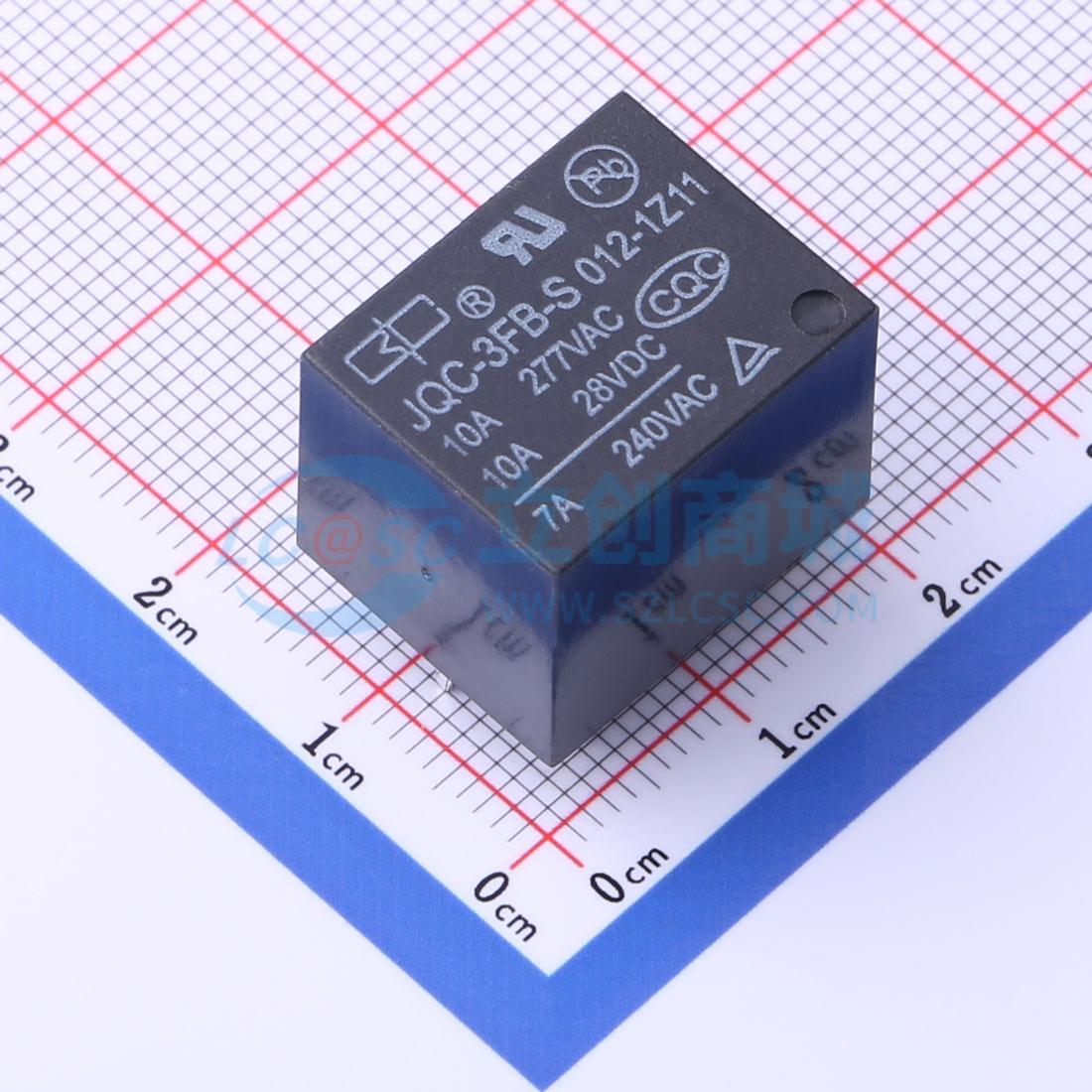 Rơ-le điện tử JQC-3FB-S/012-1Z11 BC 12V THT,19x15.3mm - Techcore Việt Nam