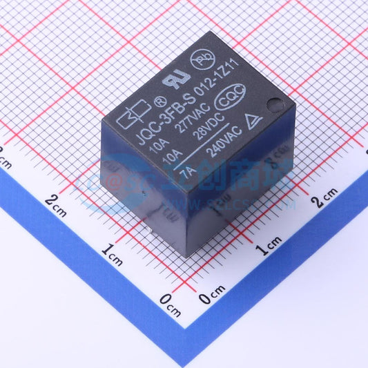 Rơ-le điện tử JQC-3FB-S/012-1Z11 BC 12V THT,19x15.3mm - Techcore Việt Nam